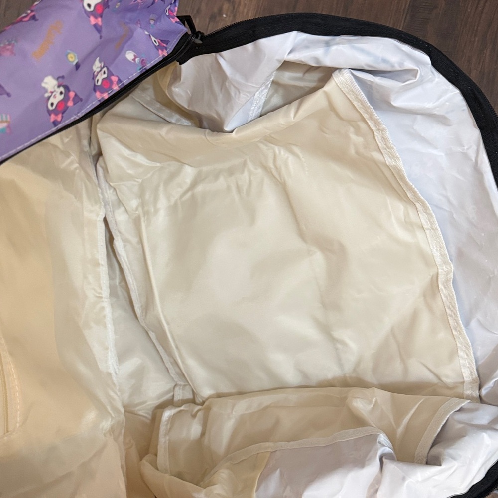 Kuromi Hello Kitty Duffel Bag Purple Floral - Picture 4 of 4